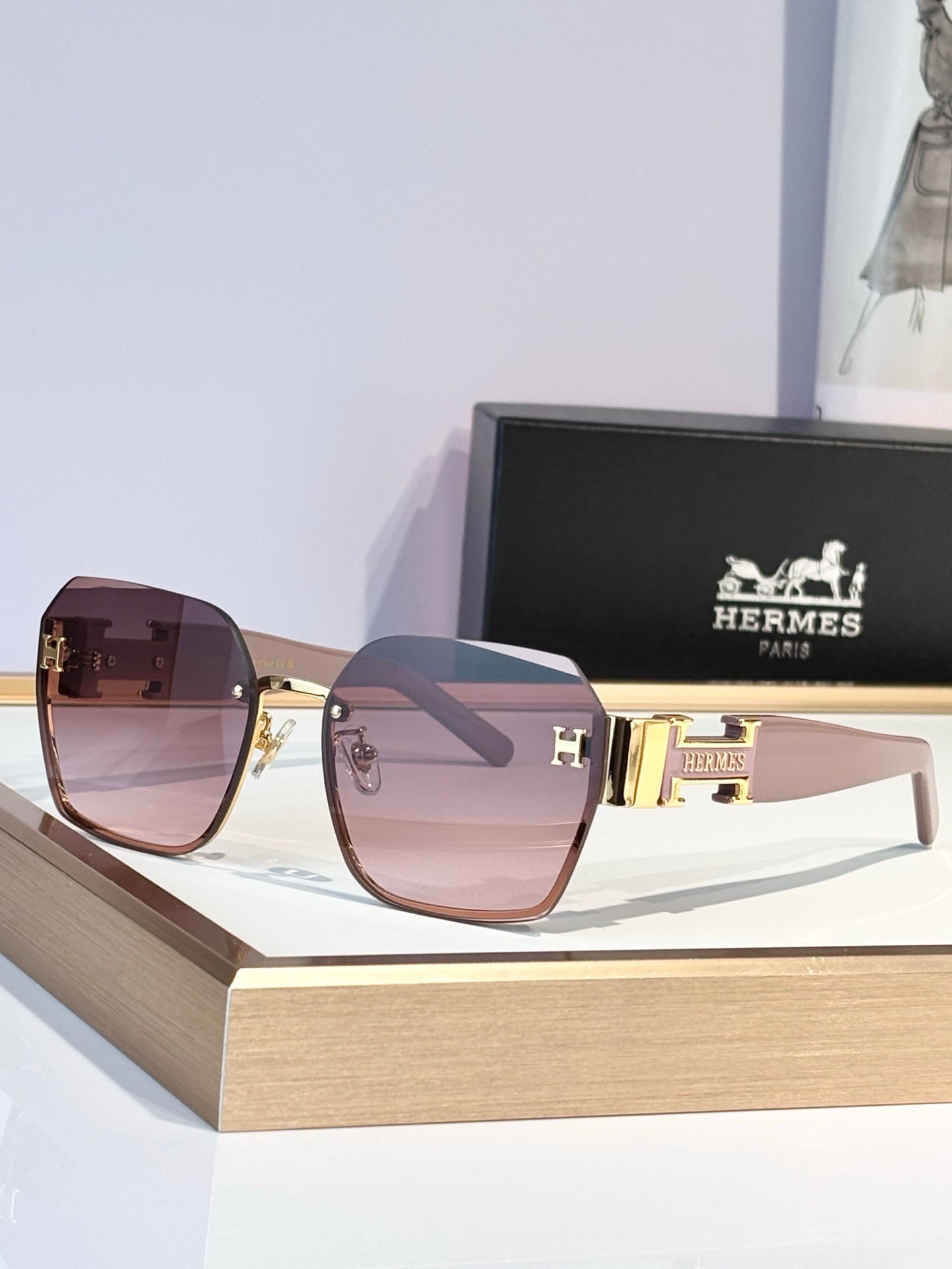 HERMES Sunglasses-H8026