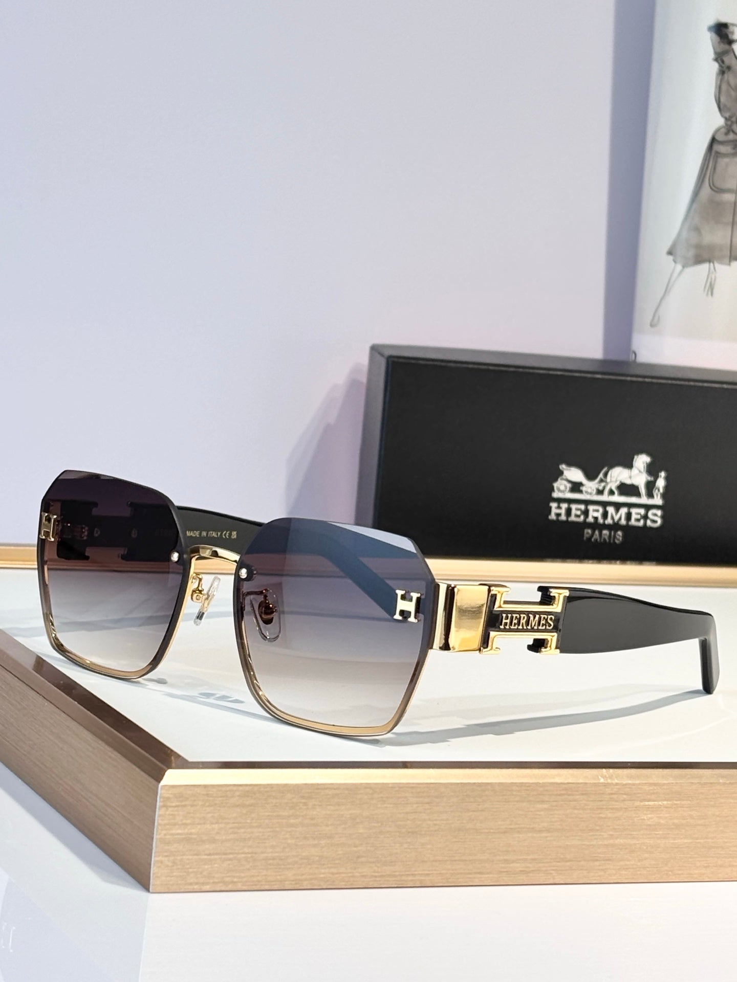 HERMES Sunglasses-H8026