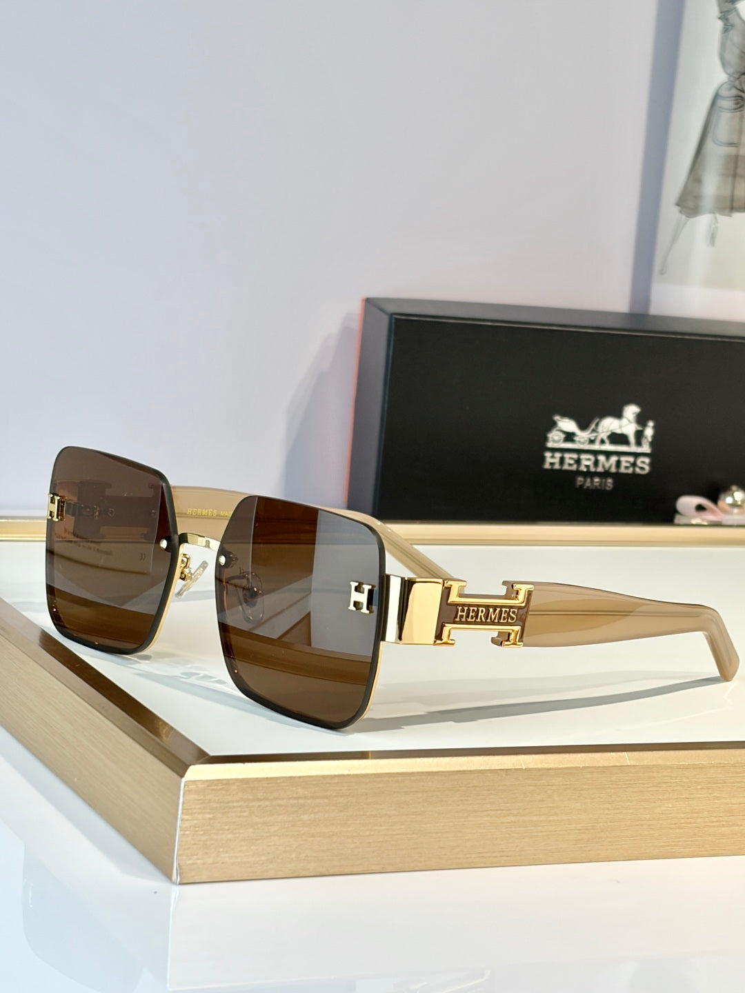 HERMES Sunglasses-H8021