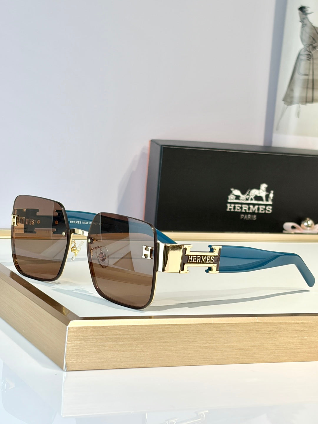 HERMES Sunglasses-H8021
